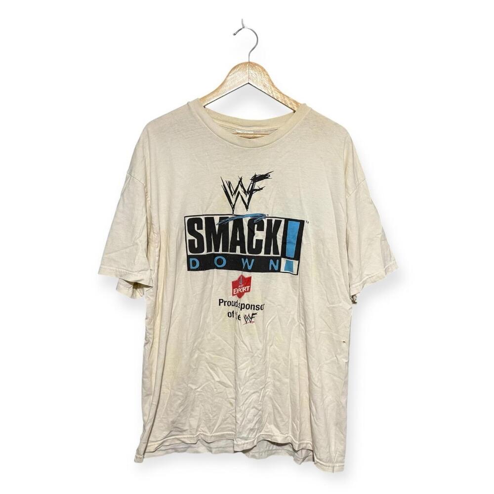 Vintage 90s WWE SmackDown Graphic Tee Hanes Heavyweight XL Men’s